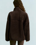 Oversized Pocket Fleece - Coffee Bean