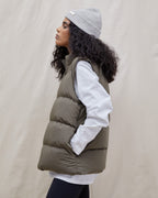 Boxy Gilet - Khaki Green