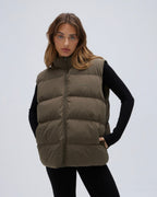 Boxy Gilet - Khaki Green