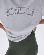 Oversized T-shirt - Light Grey Melange