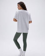 Oversized T-shirt - Light Grey Melange