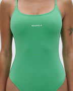 Cross Back Swimsuit - Jade Green
