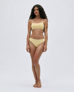 Cross Back Bikini Top - Butter Yellow