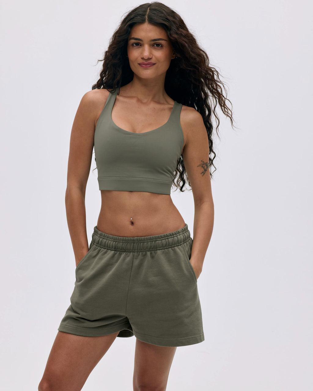 Sweat Shorts - Olive Green