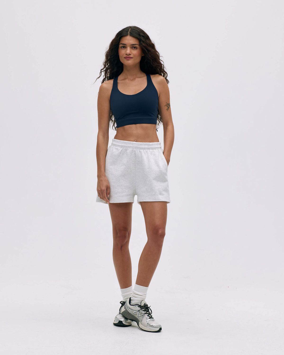 Sweat Shorts - Light Grey Melange