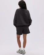 Varsity Oversized Sweatshirt - Washed Coffee Bean