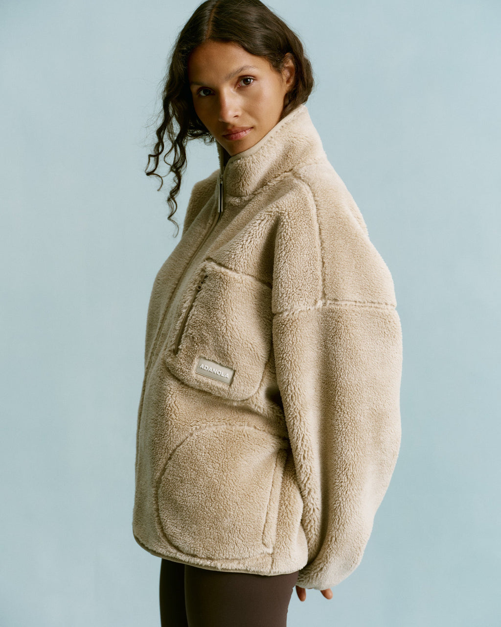 Oversized Pocket Fleece - Sand
