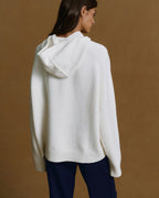 Oversized Knit Hoodie - Cream