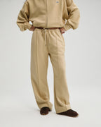 Straight Leg Sweatpants - Caramel Beige