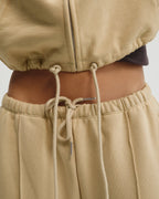 Straight Leg Sweatpants - Caramel Beige