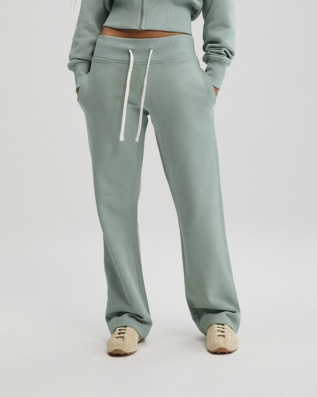 Straight Leg Sweatpants - Cloud Blue