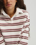 Stripe Rugby Top - Dusty Pink