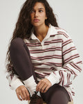 Stripe Rugby Top - Dusty Pink
