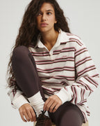 Stripe Rugby Top - Dusty Pink