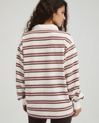 Stripe Rugby Top - Dusty Pink
