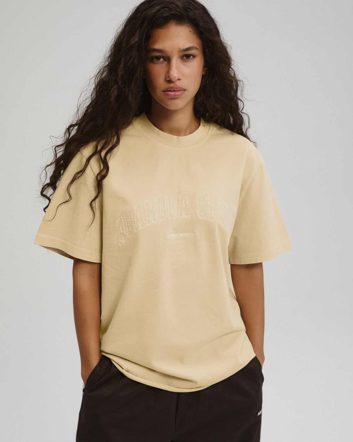 Oversized T-shirt - Caramel Beige