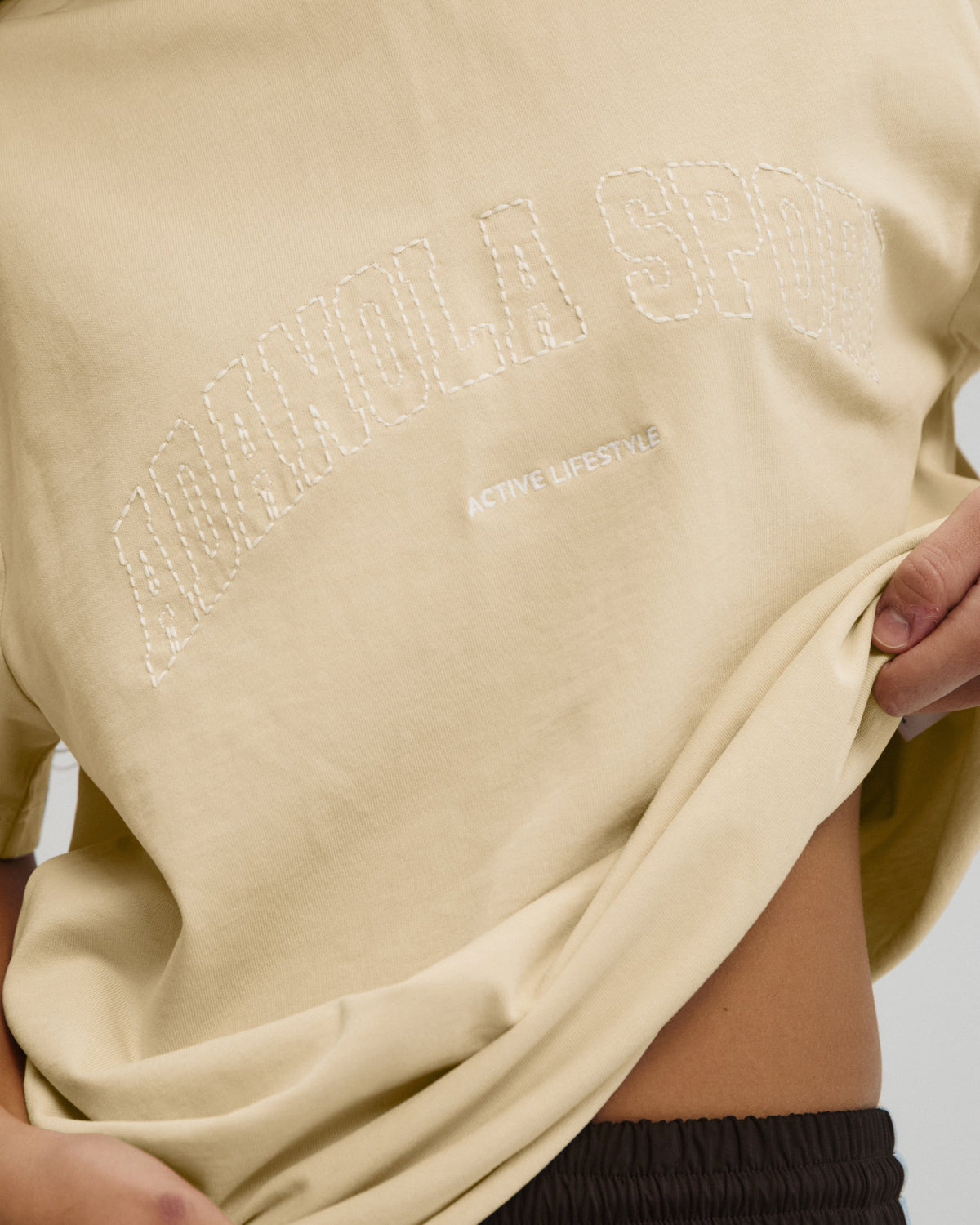 Oversized T-shirt - Caramel Beige