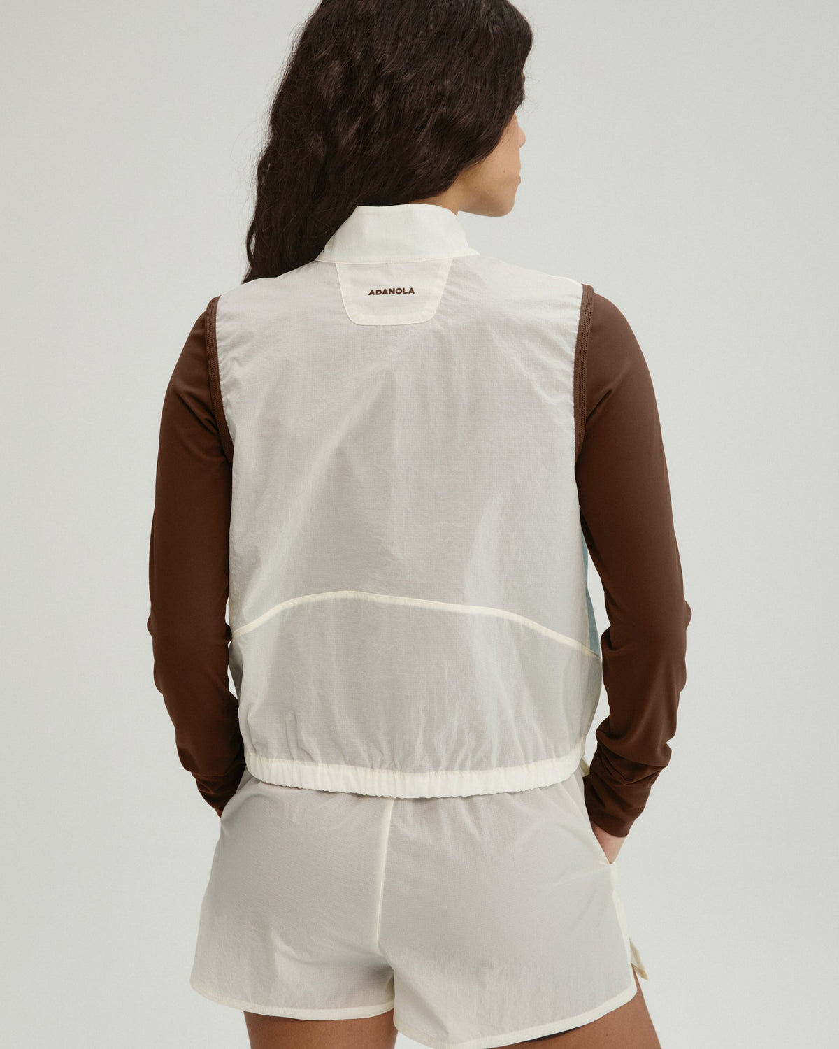 Lightweight Ripstop Gilet - Marshmallow White/Ocean Blue
