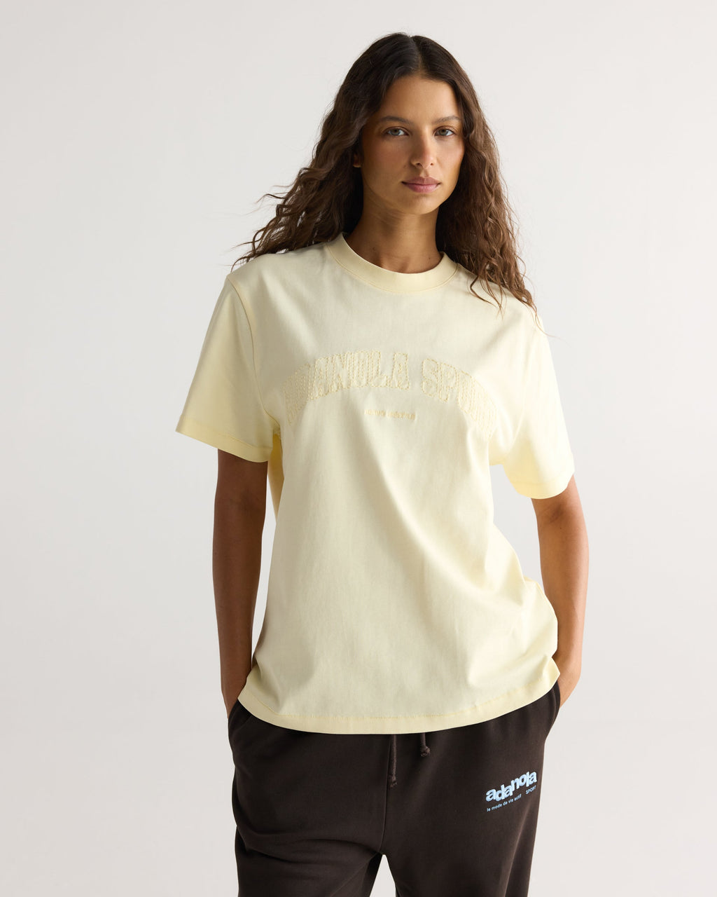 Oversized T-shirt - Buttercream