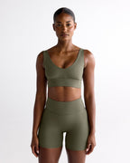 Ultimate Crop Shorts - Olive Green