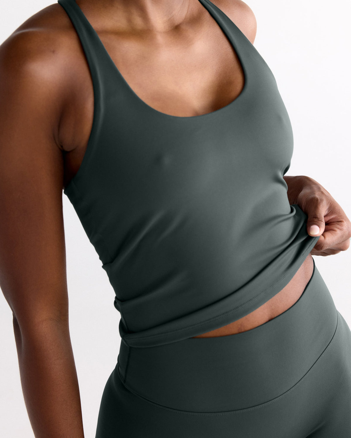 Ultimate Narrow Racer Back Tank - Sea Green