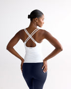 Ultimate Cross Back Top - White