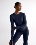 Ultimate Long Sleeve Top - Navy Blue