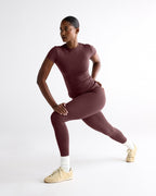 Ultimate Leggings - Mulberry Red