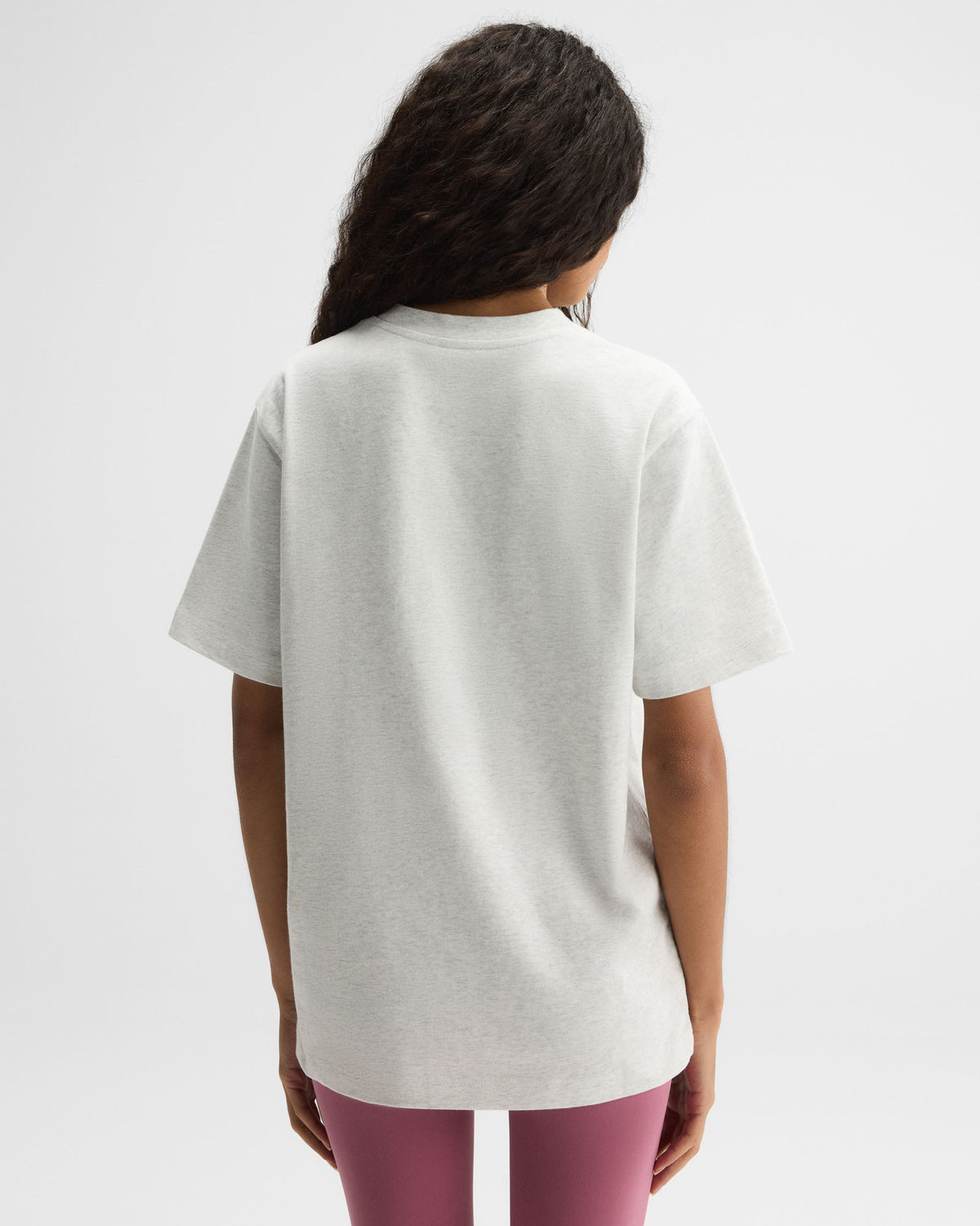 Oversized T-shirt - Light Grey Melange