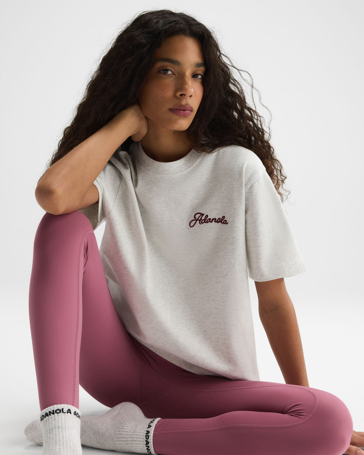 Oversized T-shirt - Light Grey Melange