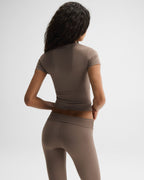 Ultimate Short Sleeve Top - Dusty Brown