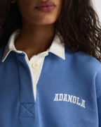 Oversized Rugby Top - Blossom Blue