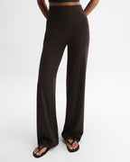 Straight Leg Yoga Pants - Coffee Bean