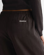 Linen Blend Pants - Coffee Bean