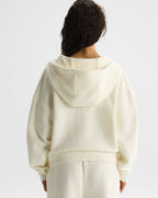Zip Through Hoodie - Marshmallow White