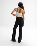 Flared Yoga Pants - Black
