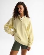 Oversized Rugby Sweatshirt - Buttercream