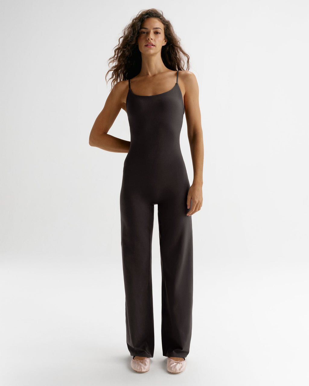 Straight Leg Unitard - Coffee Bean