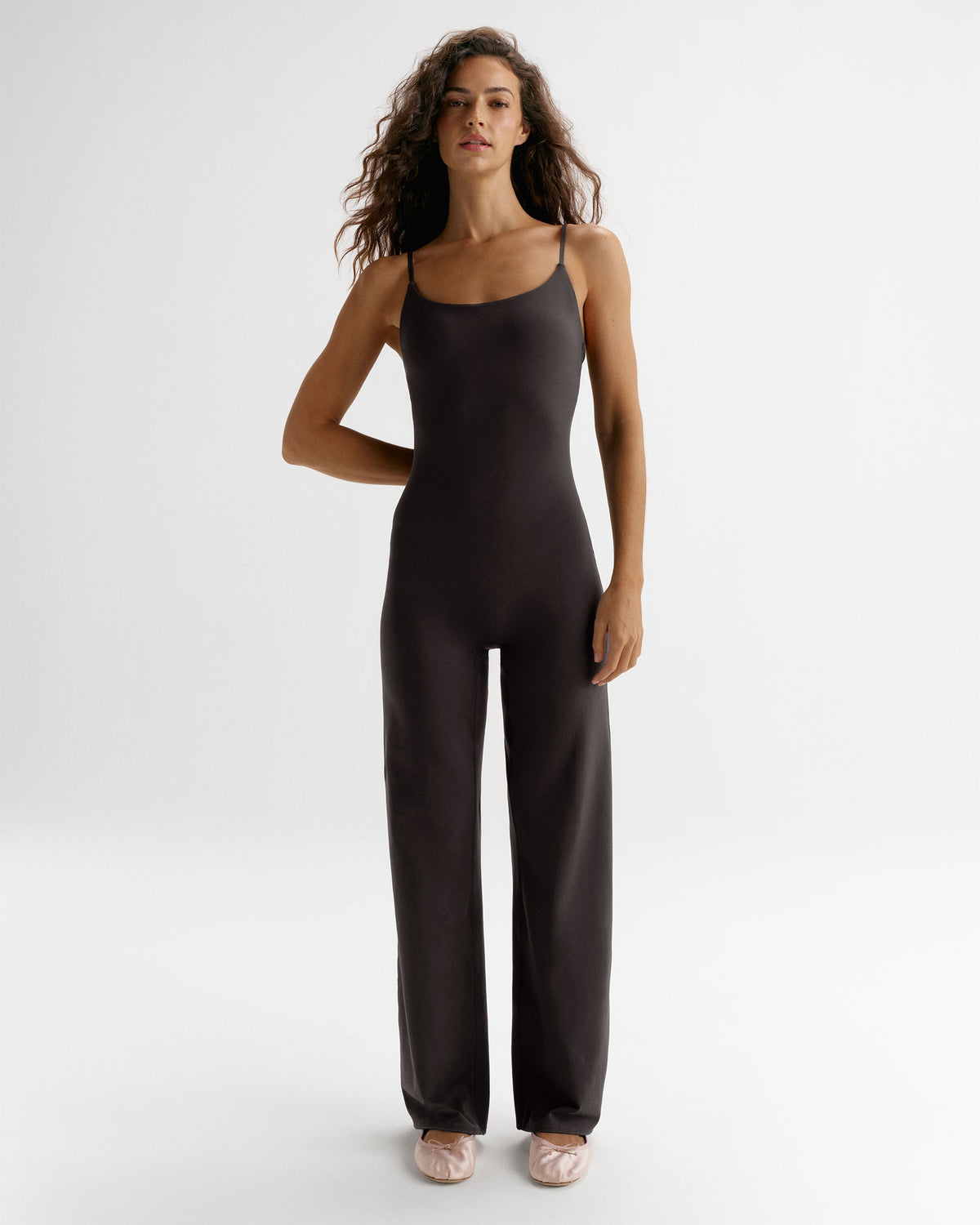 Straight Leg Unitard - Coffee Bean