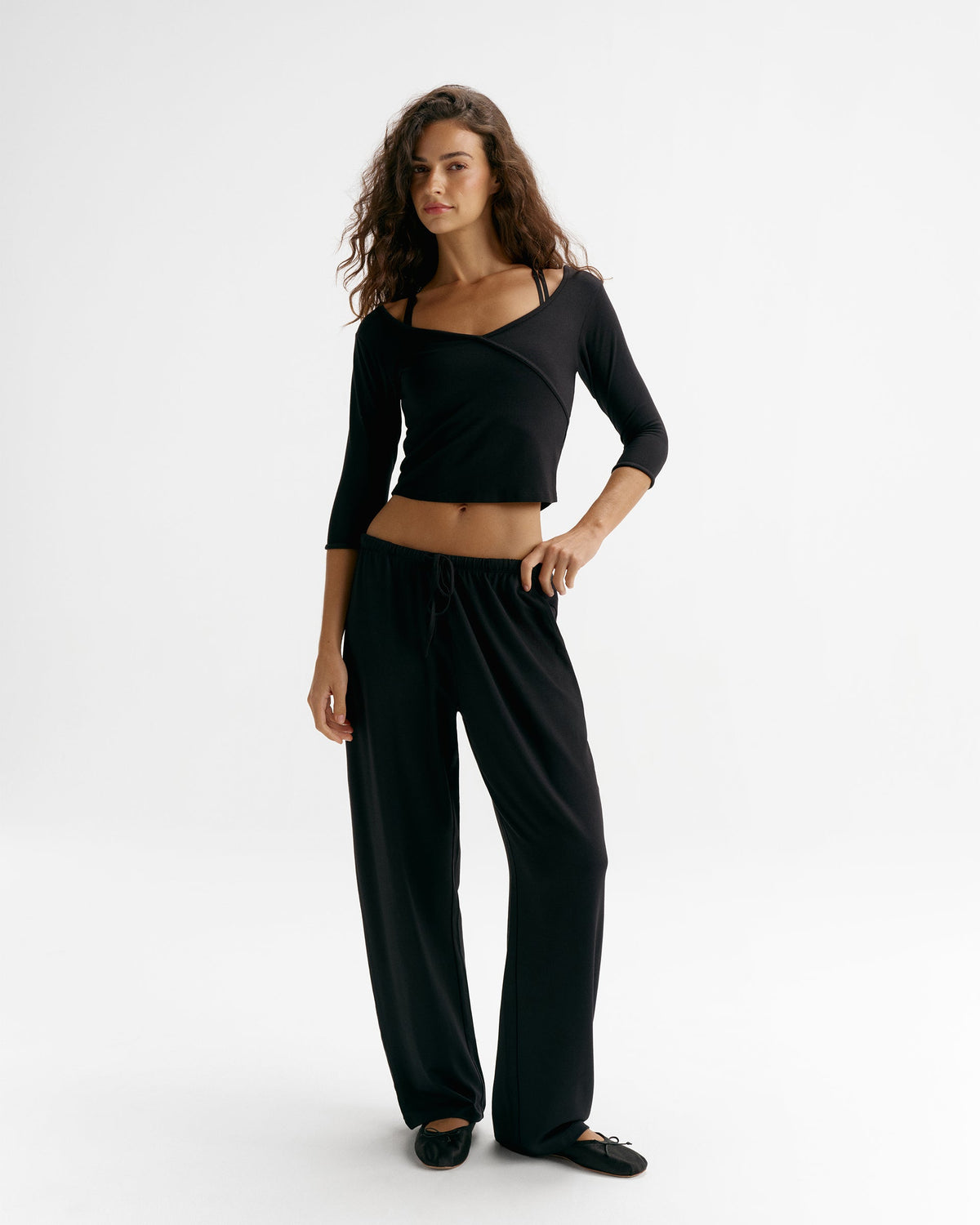 Modal Soft Lounge Trousers - Black