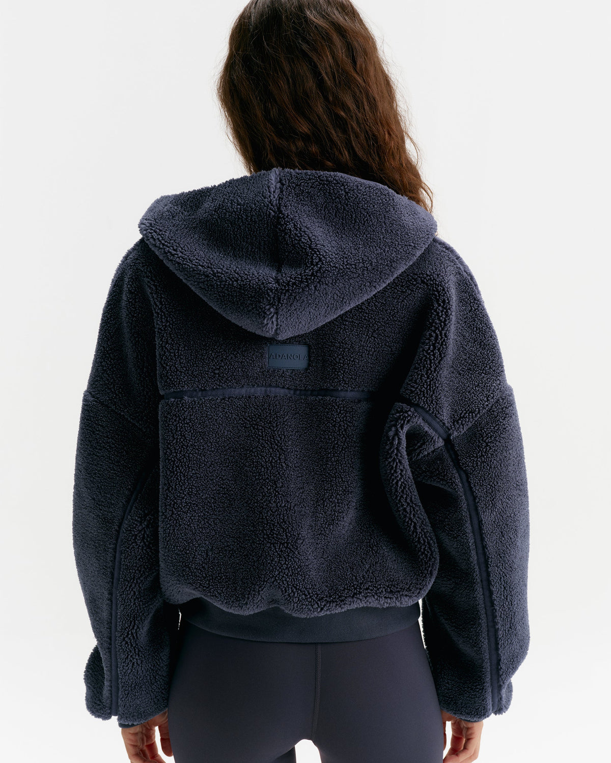 Cropped Hooded Fleece - Midnight Blue