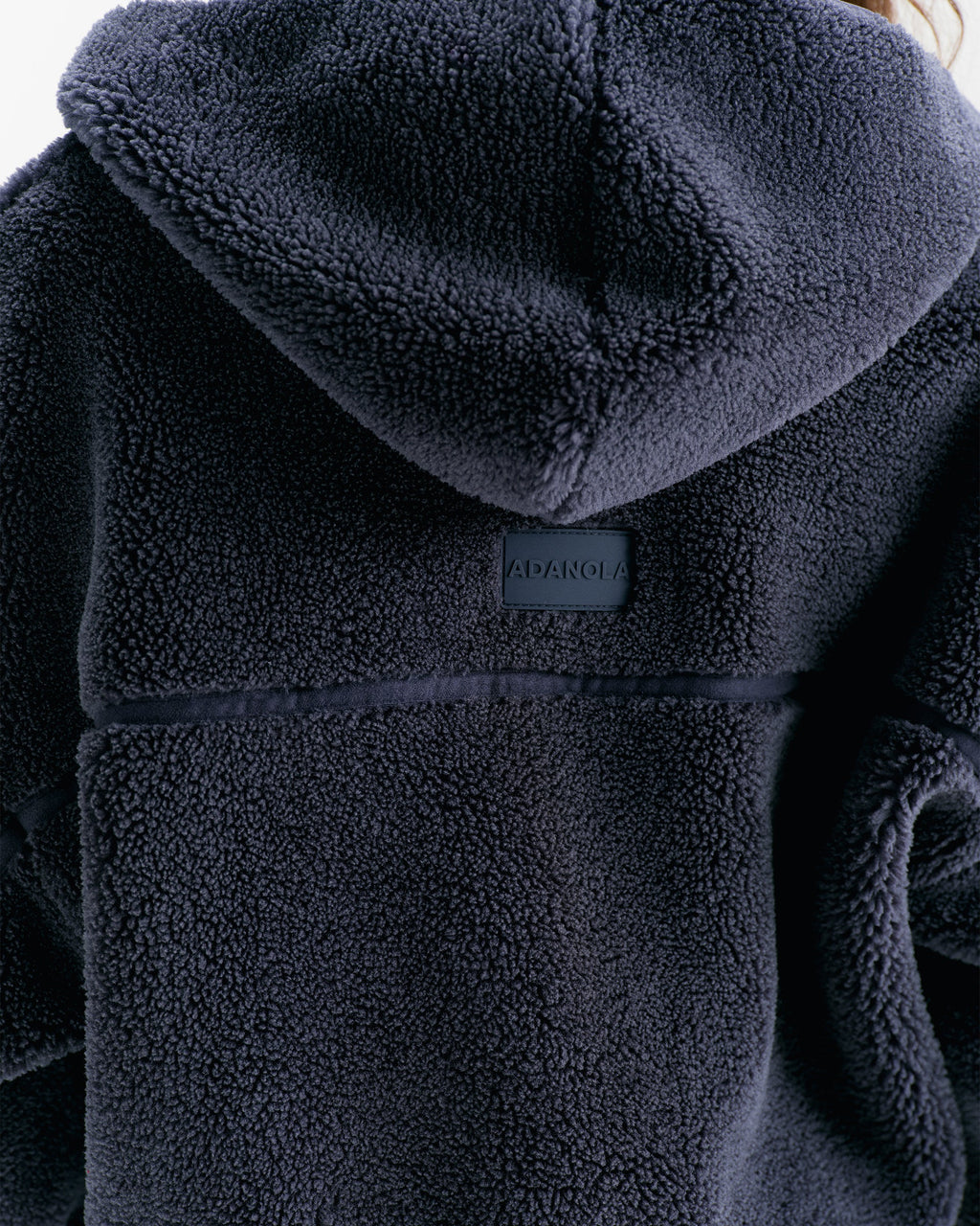 Cropped Hooded Fleece - Midnight Blue