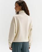 Classic Relaxed Funnel Sweatshirt - Marshmallow White