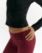 Modal Soft Long Sleeve Top - Black