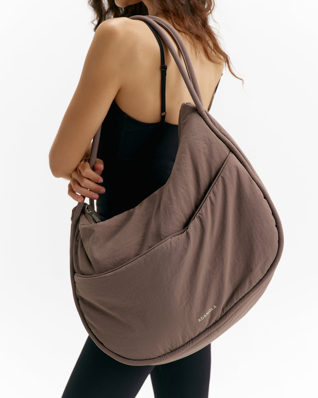 Padded Shoulder Bag - Brown