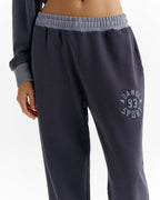 Straight Leg Sweatpants - Navy Blue