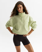 Funnel Neck Polar Fleece - Lime Cream
