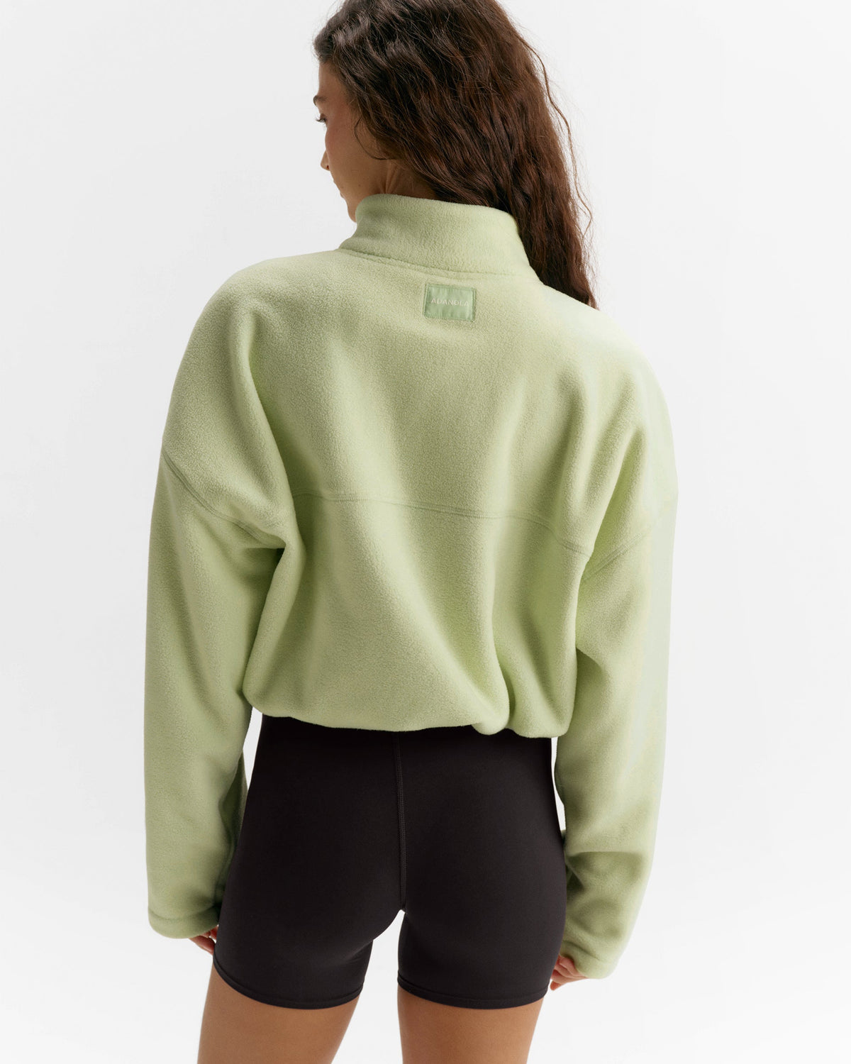 Funnel Neck Polar Fleece - Lime Cream