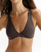 Ultimate Twist Front Bra - Coffee Bean