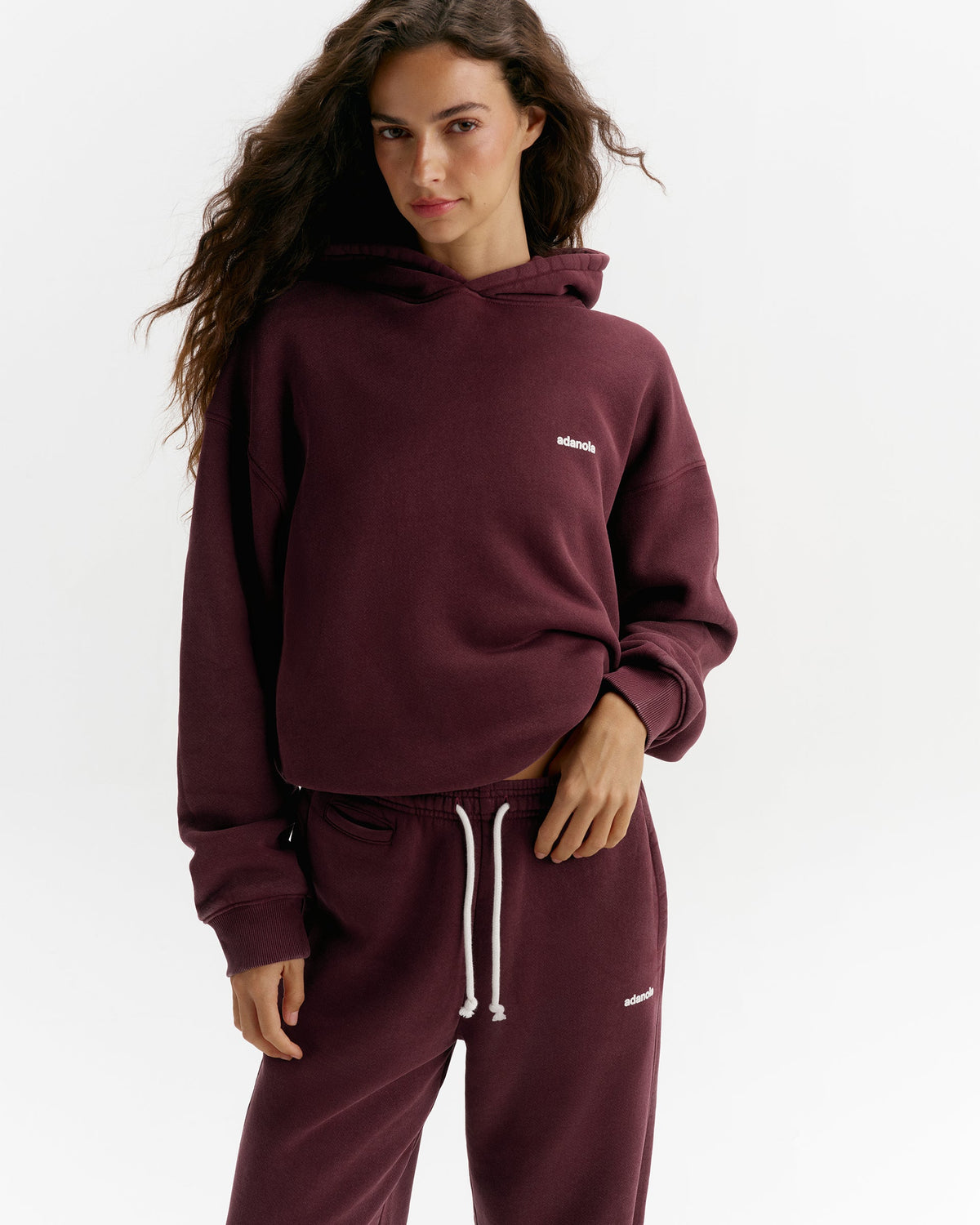 Vintage Relaxed Hoodie - Damson Red